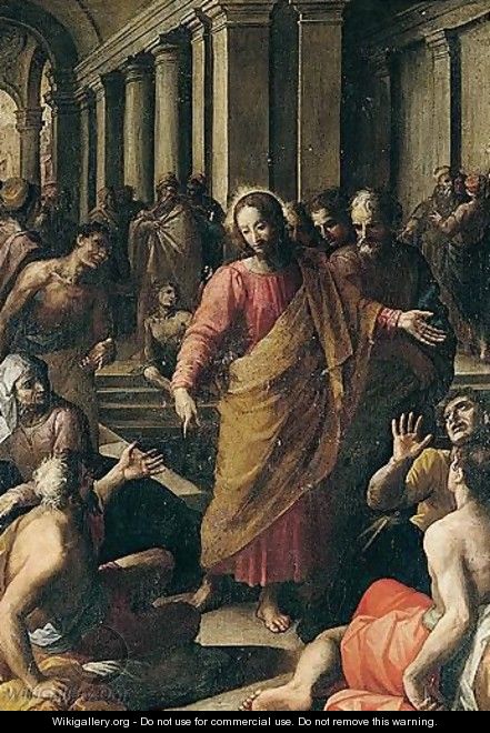 Christ Healing The Sick At The Pool Of Bethseda - Roman School