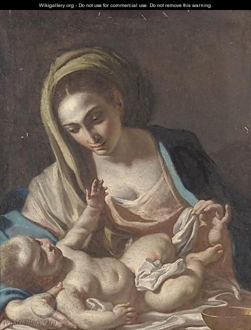The Madonna And Child 3 - (after) Francesco Solimena