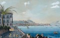 A View of the bay of Naples from Mergellina - Neapolitan School