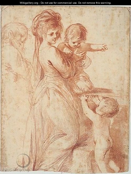 The holy family with the infant St.John - Francesco Bartolozzi