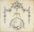 Design for dacorative swags of animals - Clement-Pierre Marillier