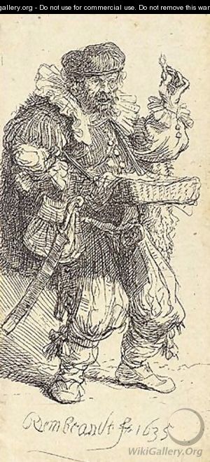 The Quacksalver - Rembrandt Van Rijn