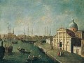 Venice, A View Of San Giorgio Maggiore With The Bacino Beyond And The Riva Degli Schiavoni In The Distance, Looking North - (after) Michele Marieschi