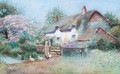 Country cottage with ducks - Arthur Wilkinson