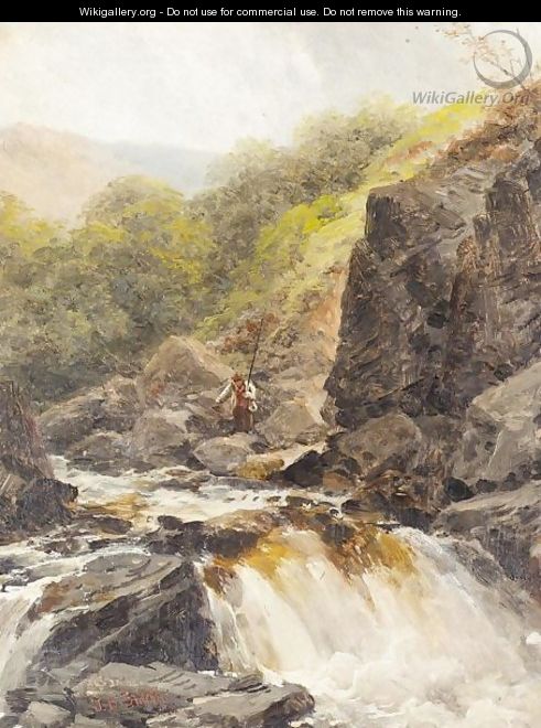 The waterfall - James Burrell Smith