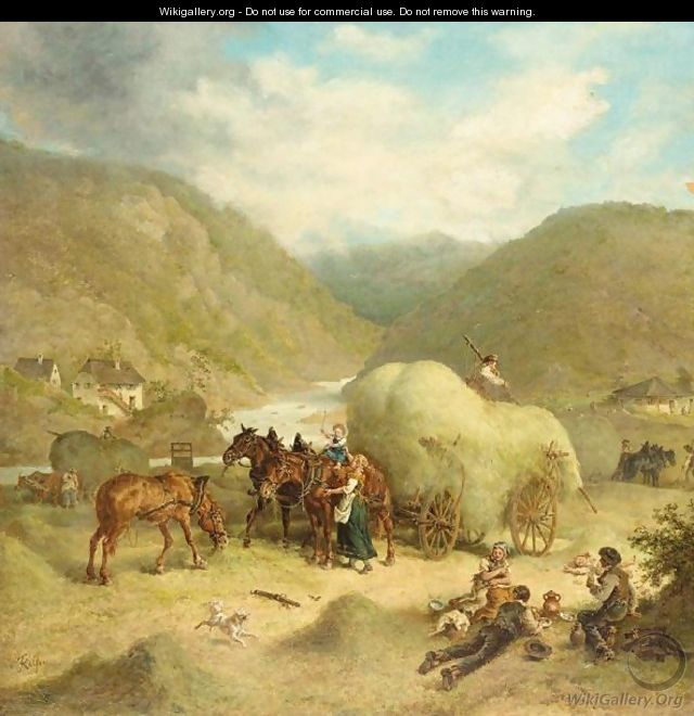 Collecting hay - Ernst Kaiser