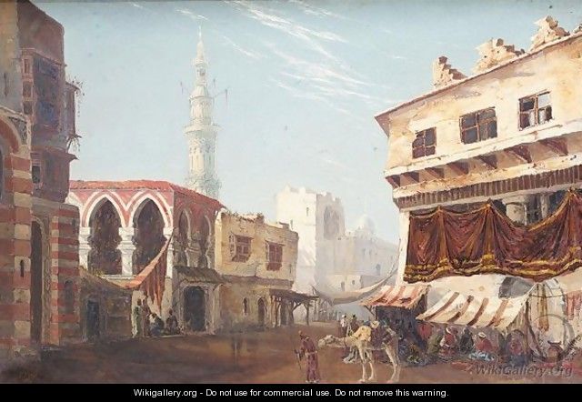 Arab Street scene - (after) Theodore Rousseau