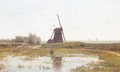 Landscape with windmill - Paul Gabriel