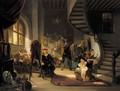 Rembrandt's studio - Flemish School