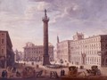 View Of The Piazza Colonna - Giacomo Van Lint