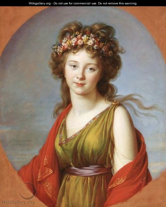 Portrait Of Countess Kagenek (1779-1842), As Flora - Elisabeth Vigee-Lebrun
