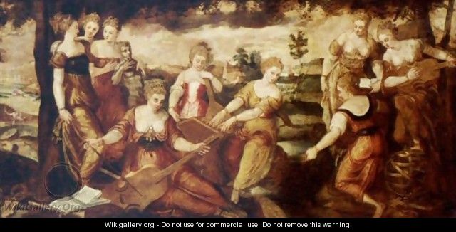 The Nine Muses - (after) Lodovico Pozzoserrato (see Toeput, Lodewijk)