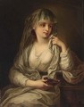 Portrait Of A Lady As One Of The Vestal Virgins - Cornelis Kruseman