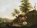 Cattle In An Extensive Landscape - Jacob Van Kouwenhoven