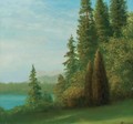 Landscape With Trees And Lake - Albert Bierstadt