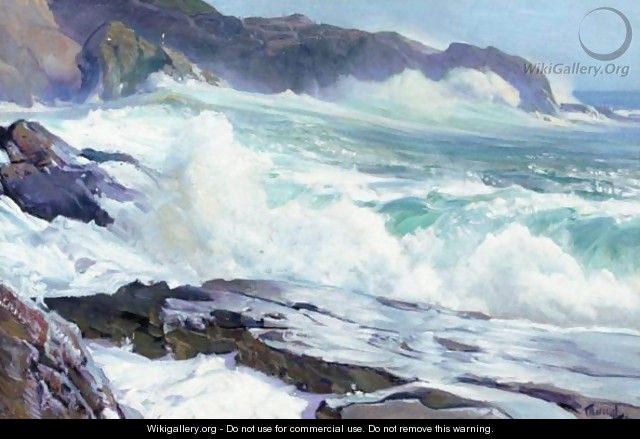 Dashing Water - Frederick Judd Waugh