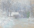 House In The Woods, Winter - John Appleton Brown