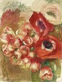 Anemones Et Roses - Pierre Auguste Renoir