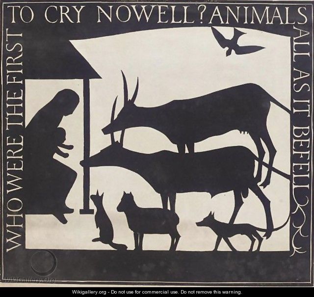 The Nativity Who Were The First To Cry Nowell Animals All As It Befell - Eric Gill
