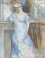 The Lady In Blue - Charles Edward Conder