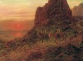 Apaches Scouting In Mountains, Sunset - Henry Raschen
