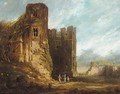 A view of Kenilworth castle - (after) Thomas Allom