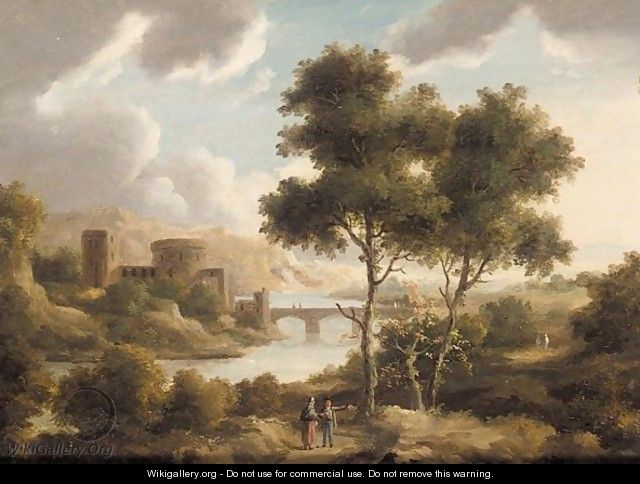 A view on the rhine - (after) James Arthur O