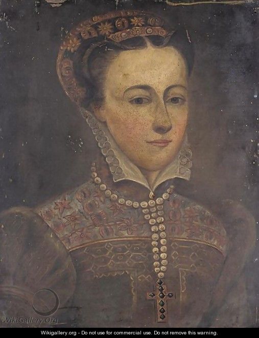 Portrait of Mary Queen of Scots (1542-1587) 2 - English School