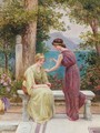 Maidens In An Italianate Garden - Gilbert Bryce