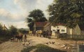 Livestock By The Village Pond - Samuel Joseph Clark