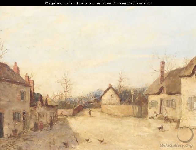 A Village Street - Edward William Cooke