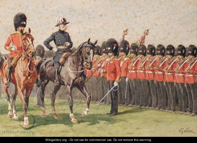 Lord Roberts Inspecting The Troops - William Barnes Wollen