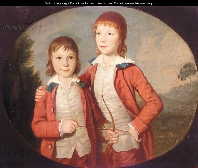 Portrait Of Two Boys - David Allan