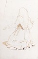 Study Of A Kneeling Woman - Sir Edwin Henry Landseer