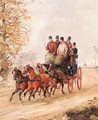 A Mail Coach, And A Chaise On The Open Road - Samuel Henry Gordon Alken