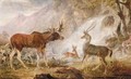 The Earl Of Orford's Elk From Norway, Antelope From Africa And Stag From Prince's Island - George Garrard