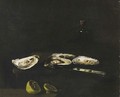 A Still Life With Oysters - Theodule Augustine Ribot