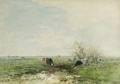 Watering Cows In A Polder Landscape - Willem Maris