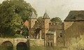 A View Of The Koppelpoort, Amersfoort - Johannes Christiaan Karel Klinkenberg