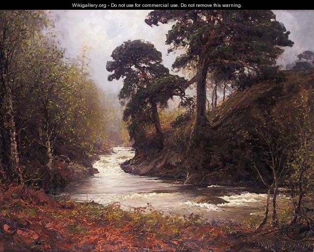 The River In Autumn - Alexander Brownlie Docharty