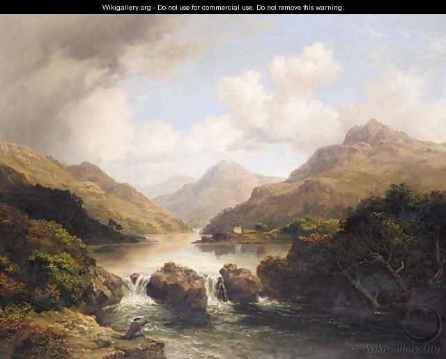 Fishing At The Loch - Macneill MacLeay