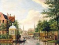 Amsterdam, A View On The Plantage Muidergracht, Seen From The Schans, With The Oudezijds Huiszittenhuis, Beyond The Westertoren, The Portugese Synagogue And The Tower Of The Zuiderkerk - Francois Guerin