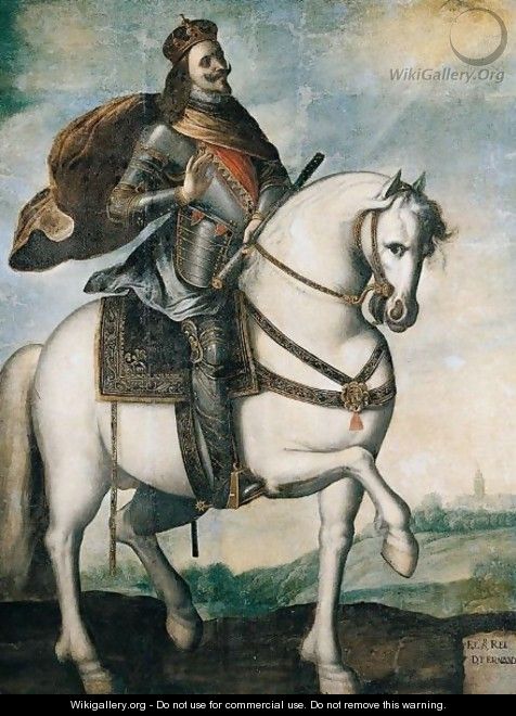Equestrian Portrait Of King Ferdinand III Of Castile And Leon - (after) Francisco De Zurbaran