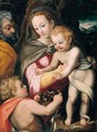 The Holy Family With Saint John The Baptist - (after) Francesco Del Brina