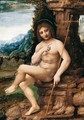 Saint John The Baptist In A Landscape - (after) Leonardo Da Vinci