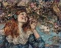 A Young Girl With Swans - Edward Atkinson Hornel