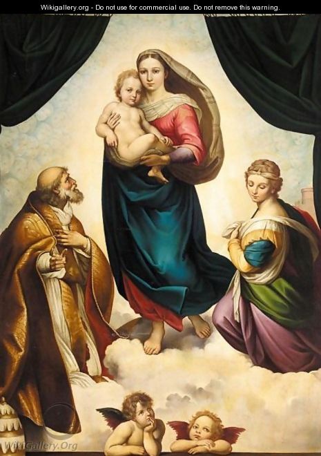 The Sistine Madonna - (after) Raphael (Raffaello Sanzio of Urbino)