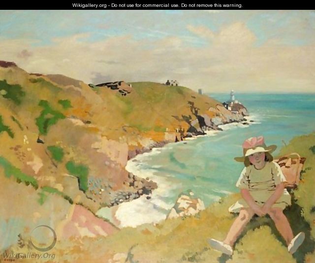 The Edge Of The Cliff, Howth - Sir William Newenham Montague Orpen