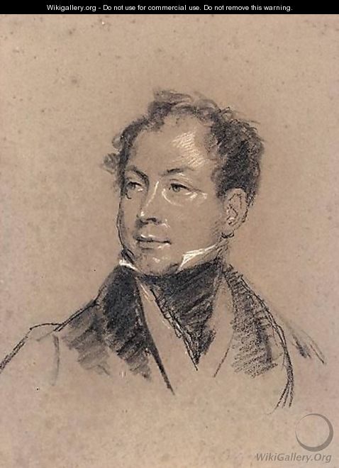 Portrait Of Thomas Moore - Gilbert Stuart Newton