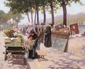 Sur Les Quais De La Seine - Léon Joseph Voirin